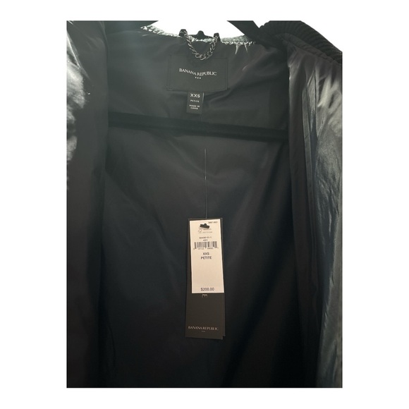 Banana Republic Black Quilted Puffer Jacket Run Big like size M/L - Picture 6 of 9